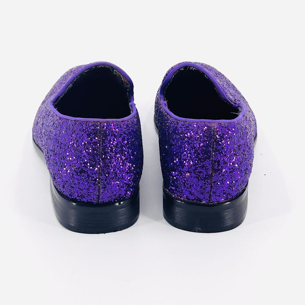 ENZO PURPLE GLITTER SHOES - Picture 6 of 9